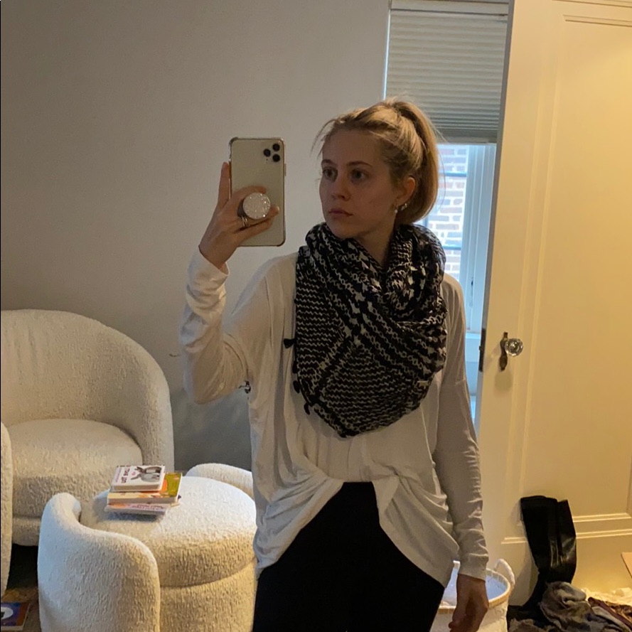 Patterned Circle Scarf